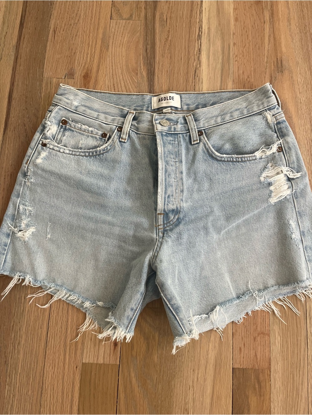 AGOLDE Parker Long Short in Parade Size 27